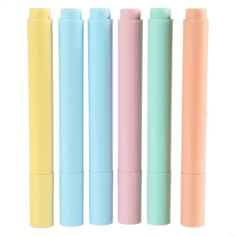 G5AA مجموعة واحدة من أقلام التحديد باستيل بألوان متنوعة، تجف بسرعة، وسهلة الحمل