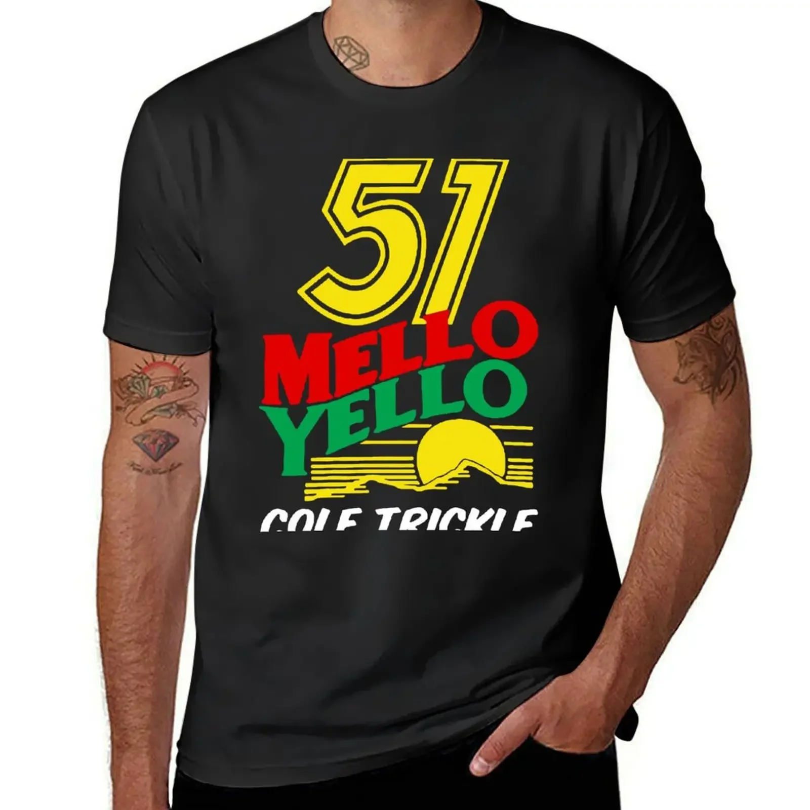 51 Mello Yello Cole Trickle Days of Thunder T-Shirt graphic shirts oversized vintage new edition men clothings