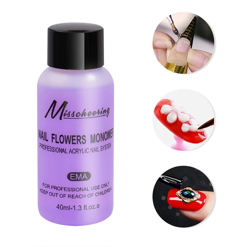 40Ml Nagelkristal Acryl Vloeibare Nagellak Uv Gel Slip Oplossing Nagelgel Remover Uitbreiden Nail Art Tool