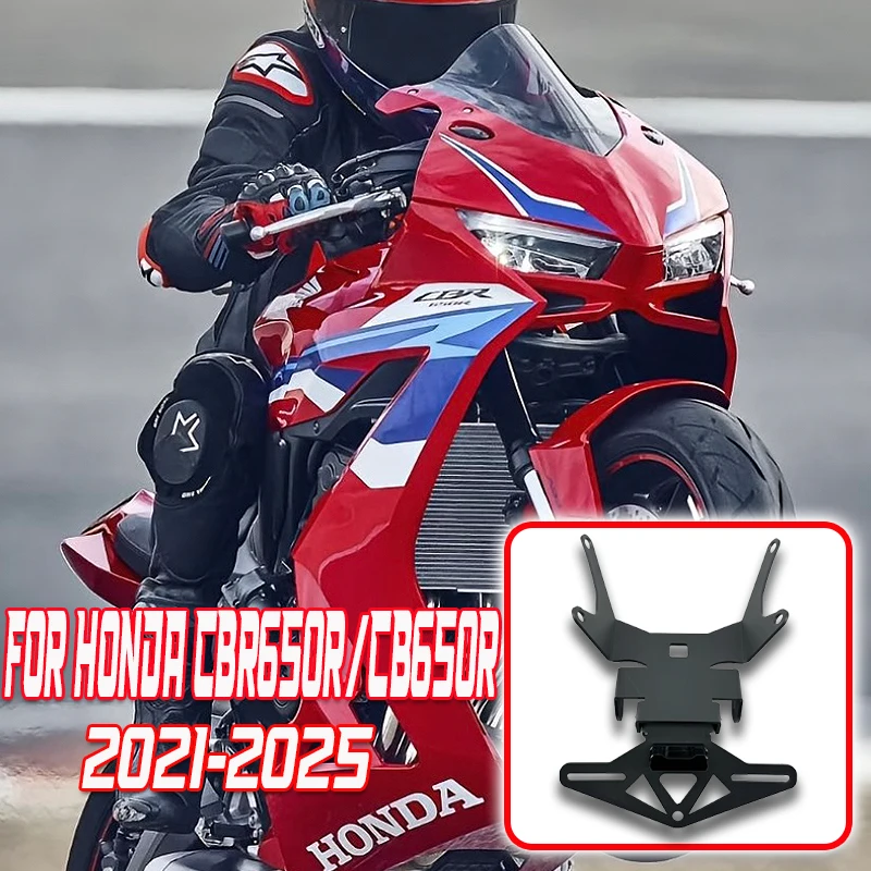 

Motorcycle License Plate Holder Tail Light Bracket Tidy Fender Eliminator For Honda CB650R CBR650 CBR 650R 2021-2025 Accessories