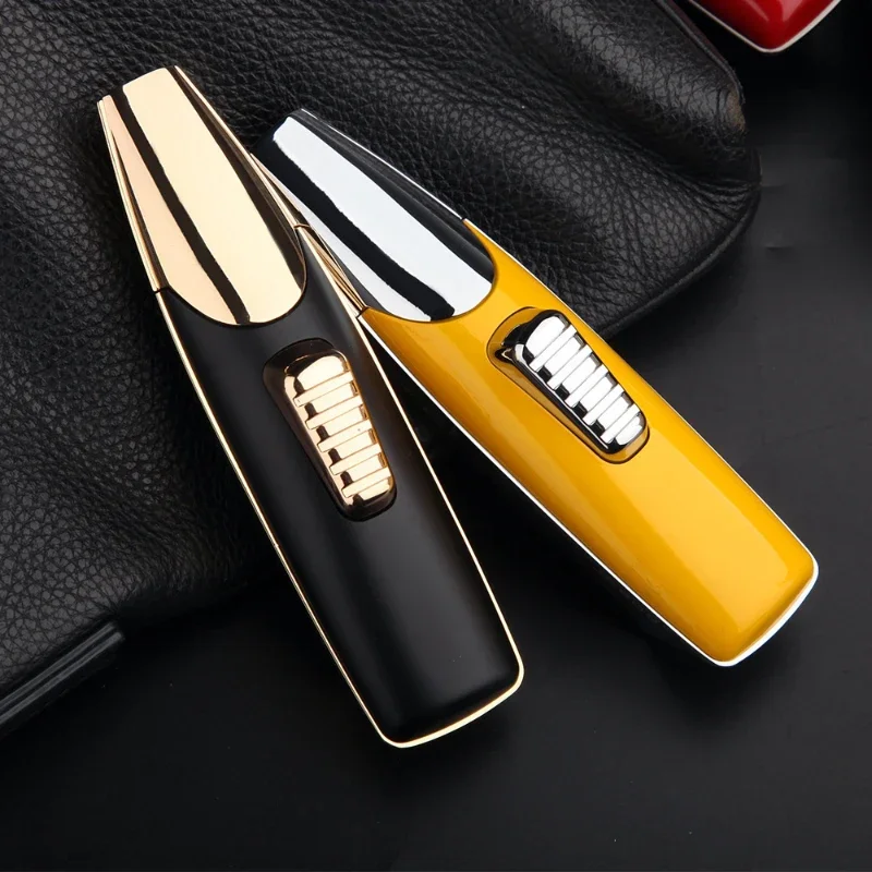 2026 New JOBON Streamlined Yacht Gas Lighter Windproof High Fire Jet Blue Flame High Temperature Cigar BBQ Welding Airbrush Gun - view 3