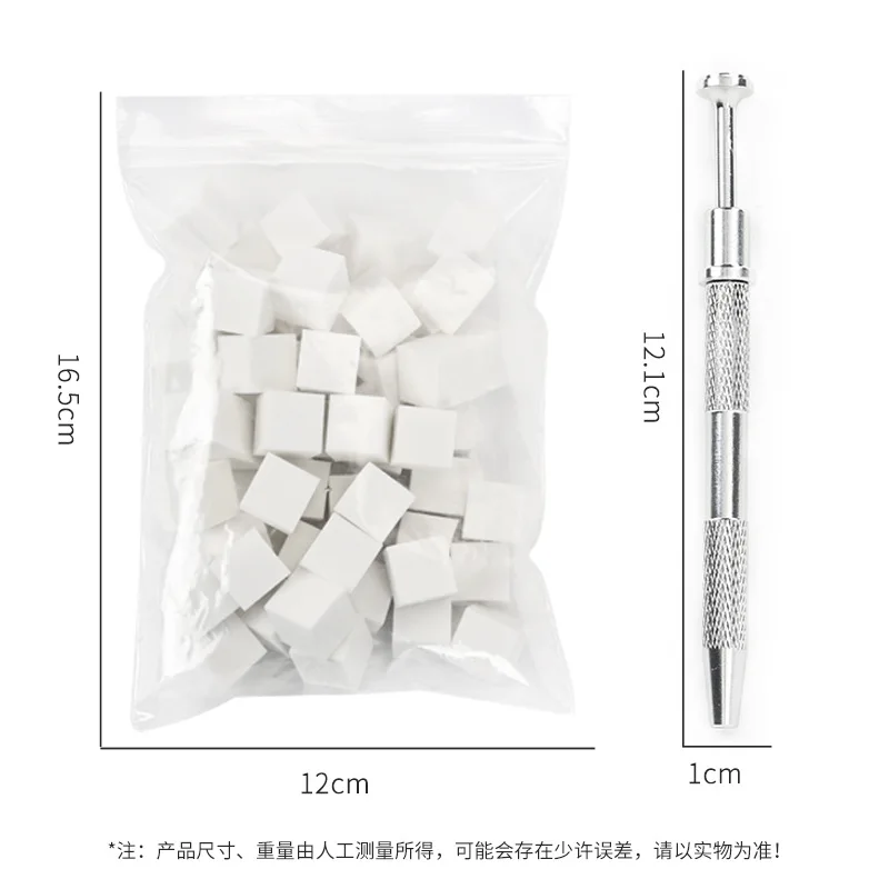 Mini vierkante nail art spons met 4 klauwen nagelspons metalen grijperset multifunctionele blozen gradiënt sponzen schoonheid manicure gereedschap