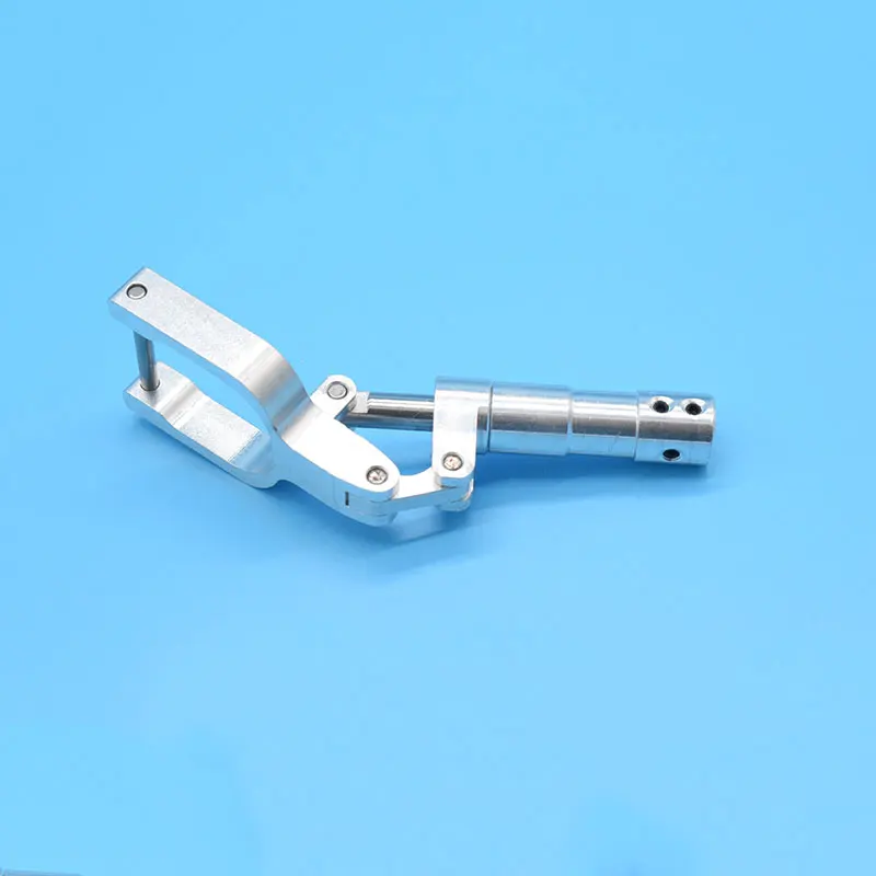 1 Piece 4mm Hole Damping Kneeling Nose Landing Gear Height 95mm to165mm Worm Shock Tripod For 3-4kg RC Aircraft EDF Plane