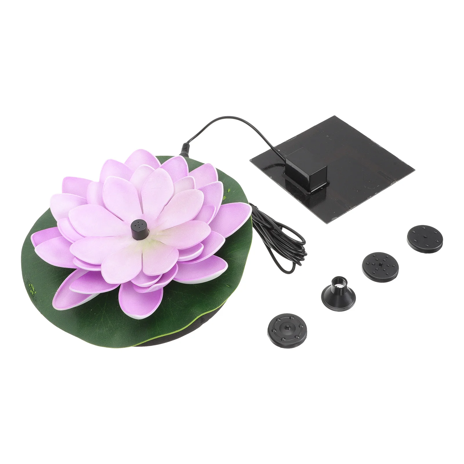 

1Set Solar Floating Fountain Premium ABS Material Fishpond Garden Park Decor No External Power Efficient Use