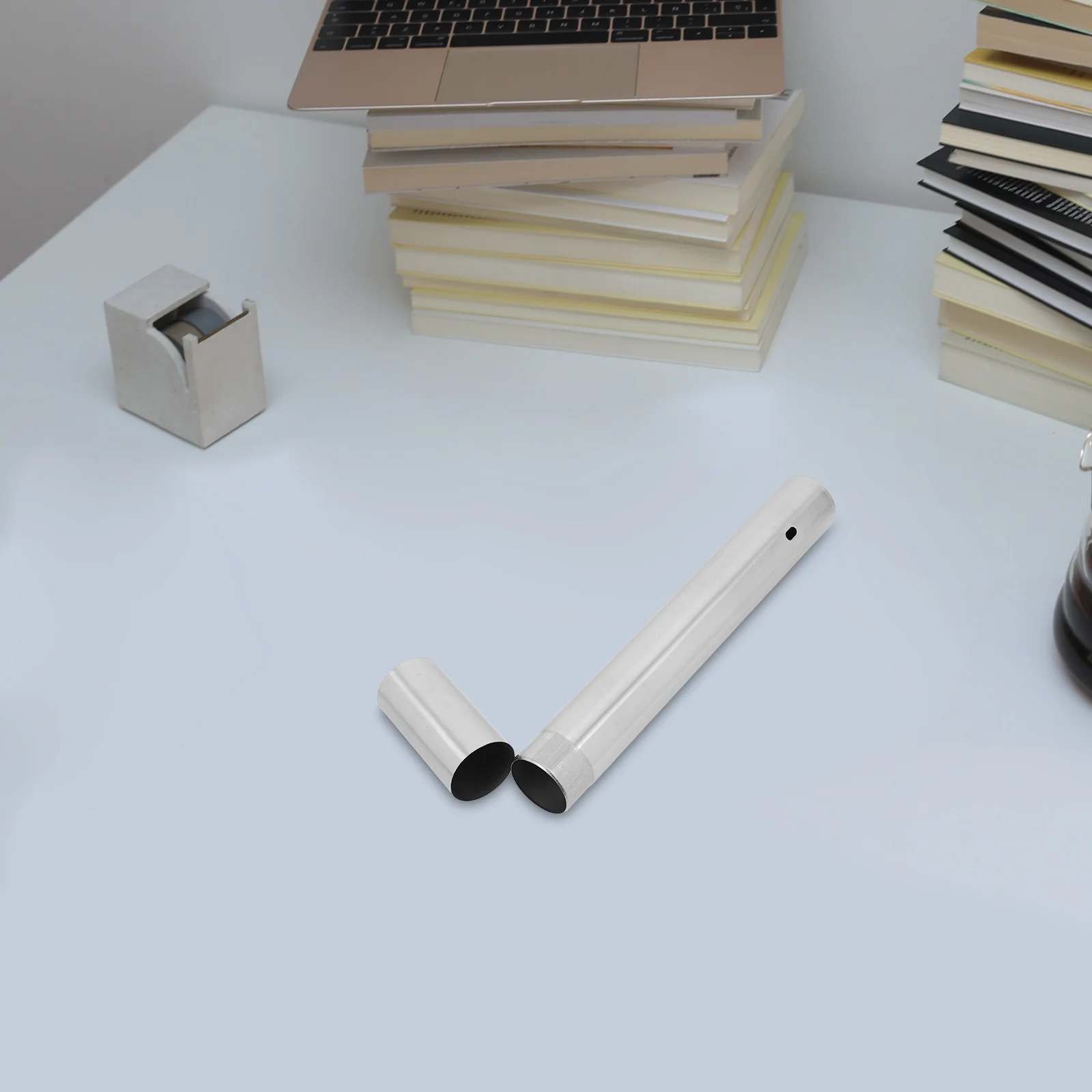 

File Storage Tube Stainless Steel Document Organizer For Birth Certificate Diploma Graduation Keepsake Metal Display Case