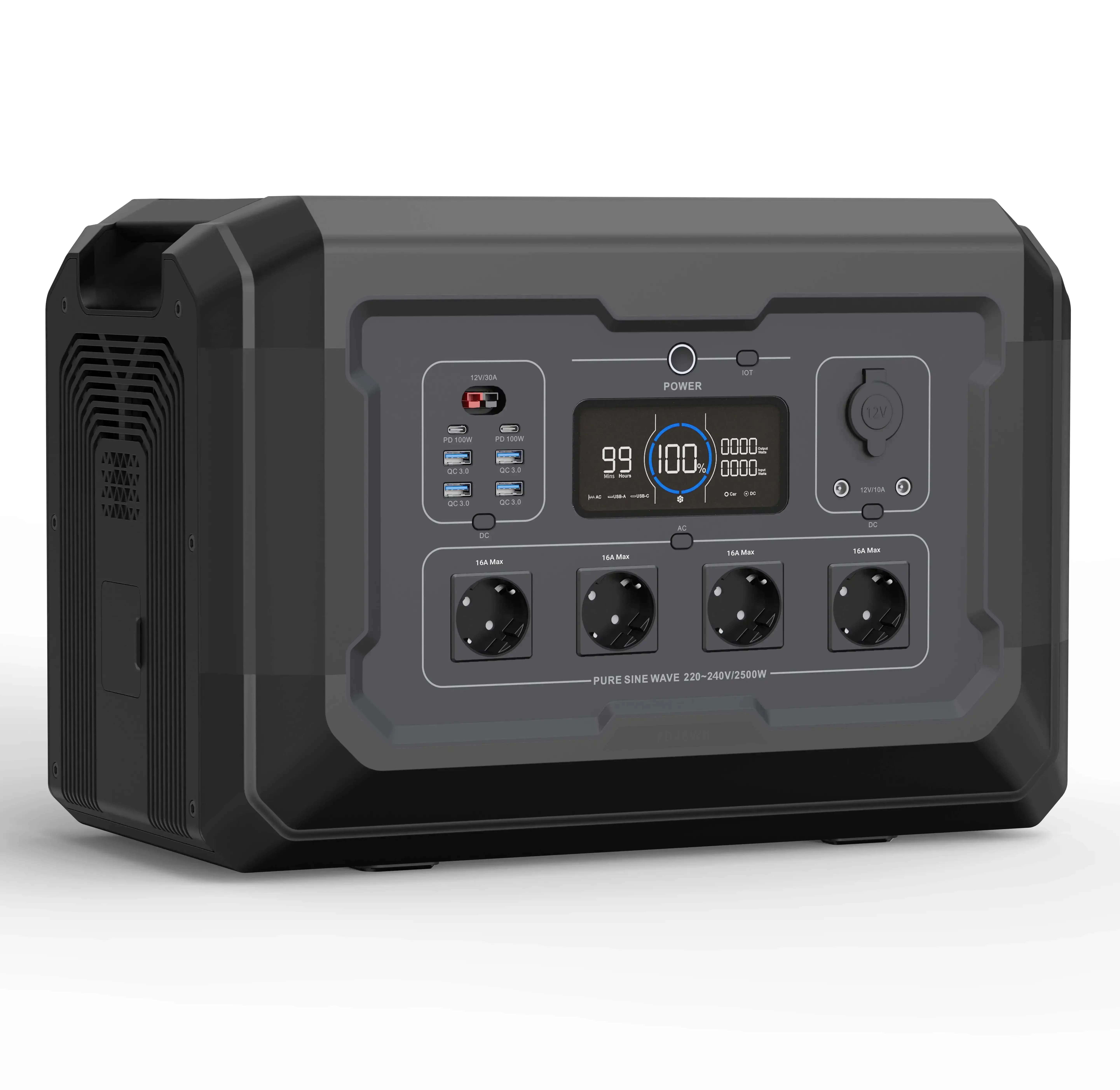 lifepo4 battery 3000w tragbare powerstation charge 2000w portable power station 2500w solar energy generator for home