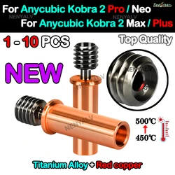 Anycubic-rotura de calor bimetálica para kobra 2 Neo, mejora de M6, garganta Heatbreak para Anycubic Kobra 2 Max Plus Hotend