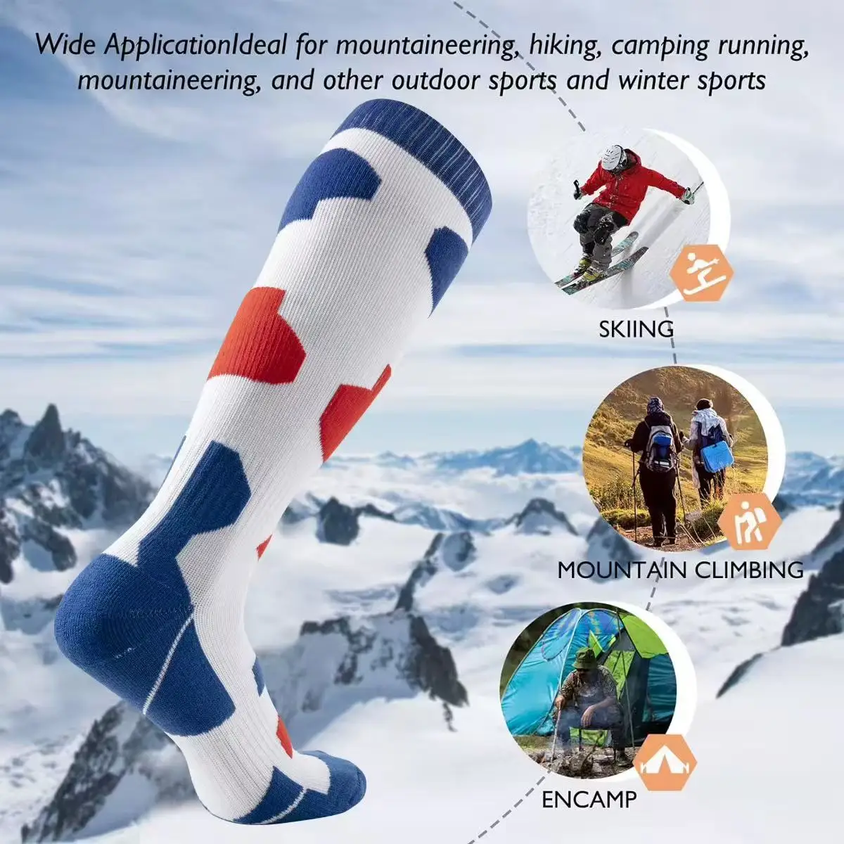 Thermal Winter Ski Socks Thick Cotton Men Women Warm Outdoor Cycling Snowboarding Sports Thermosocks Camping Hiking Stockings view 3