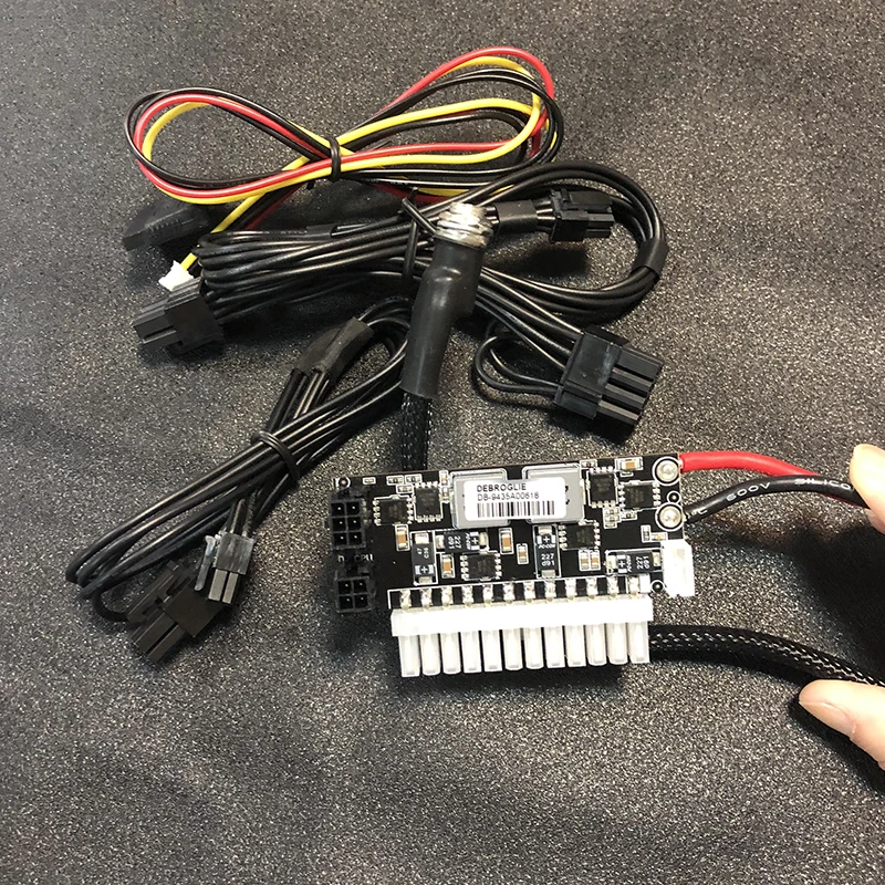 

DB9435A Модуль выходной переключатель питания 400 Вт для ПК DC 12 В 400 Вт 24Pin Pico PSU ATX Switch PSU Car Auto Mini ITX DC TO DC