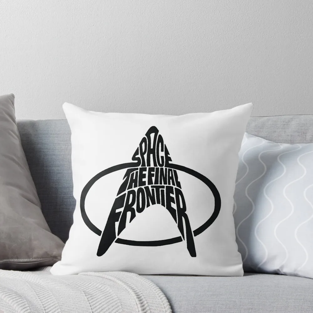 

Star Trek Space The Final Frontier (black) Throw Pillow Bed pillowcases Sofa Decorative Covers pillow