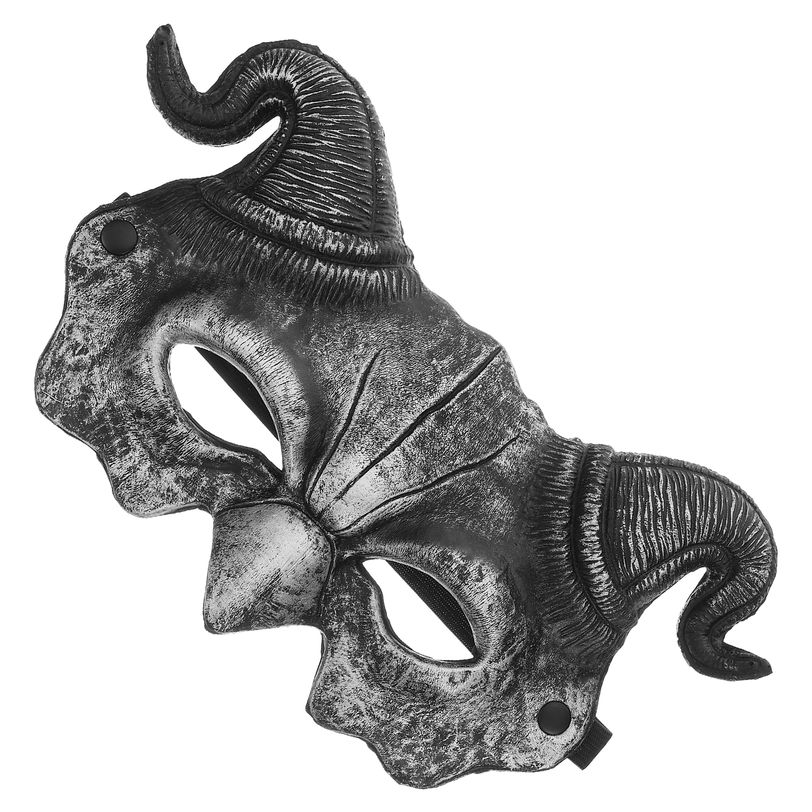 

Sheep Horn Demon Mask Cosplay Costume Props Croissant Animal Face Masks Creepy Halloween Pu Carnival Headgear