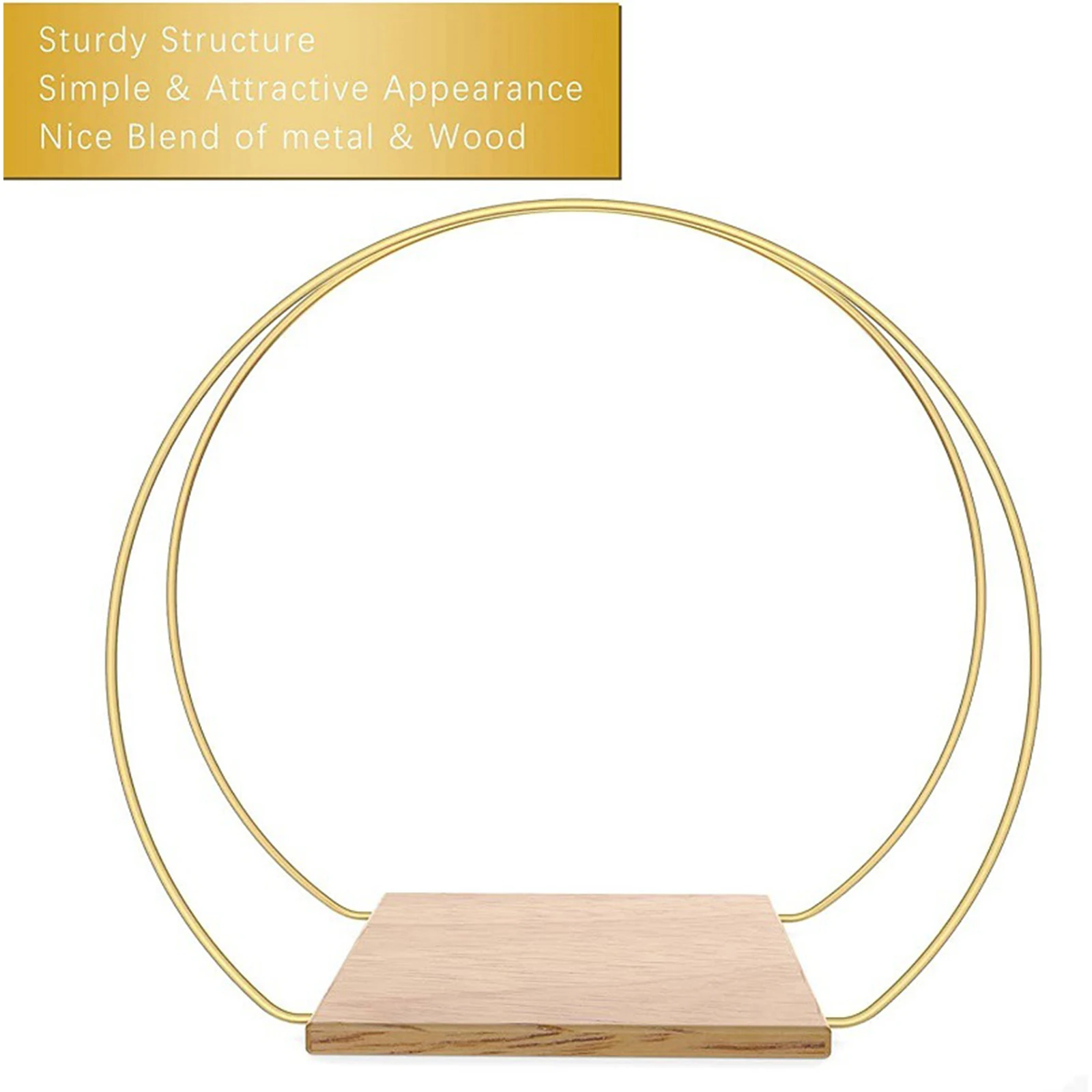 Metal Floral Hoop Wreath Frame Centerpiece Table Decorations Hanging Crafts for Home Festival Wedding