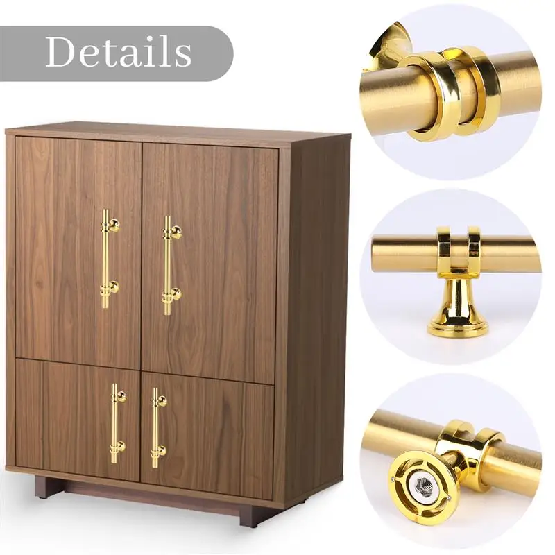 

8pcs Zinc Alloy Handles For Cabinets And Drawers With Mounting Screws Kitchen Cupboard Handles Hardware Wardrobe Long Knobs