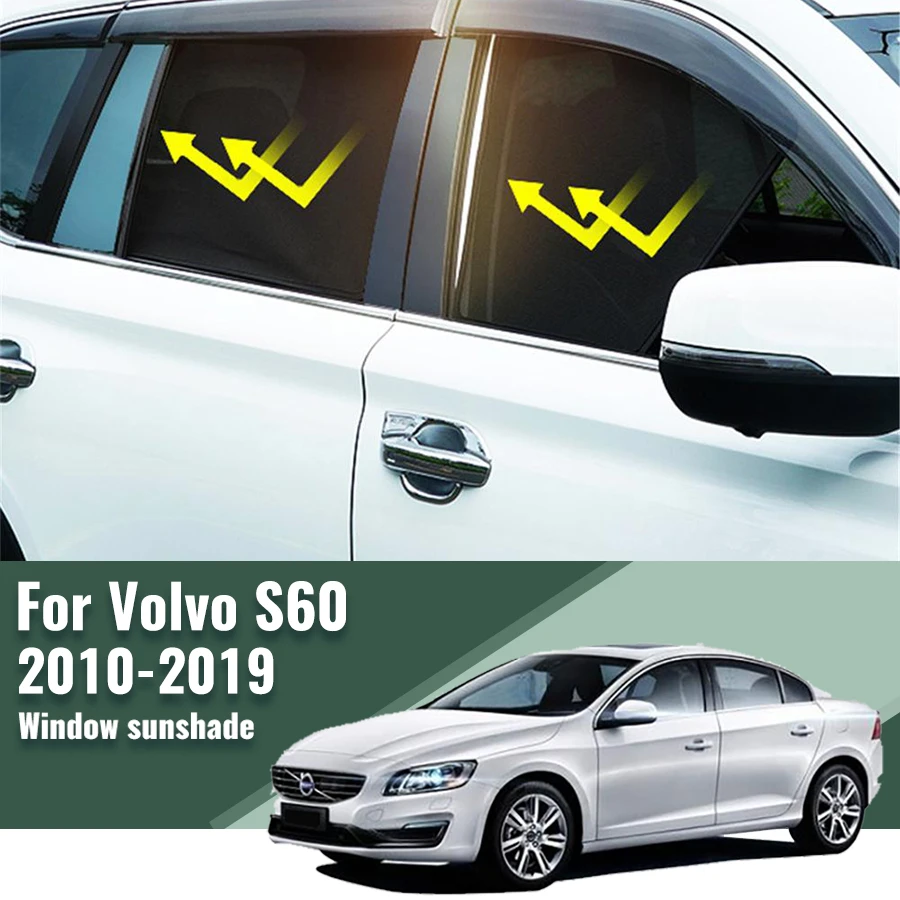 

For Volvo S60 2010 2011-2018 2019 Car Sunshade Visor Front Windshield Frame Curtain Rear Baby Side Window Sun Shade Shield