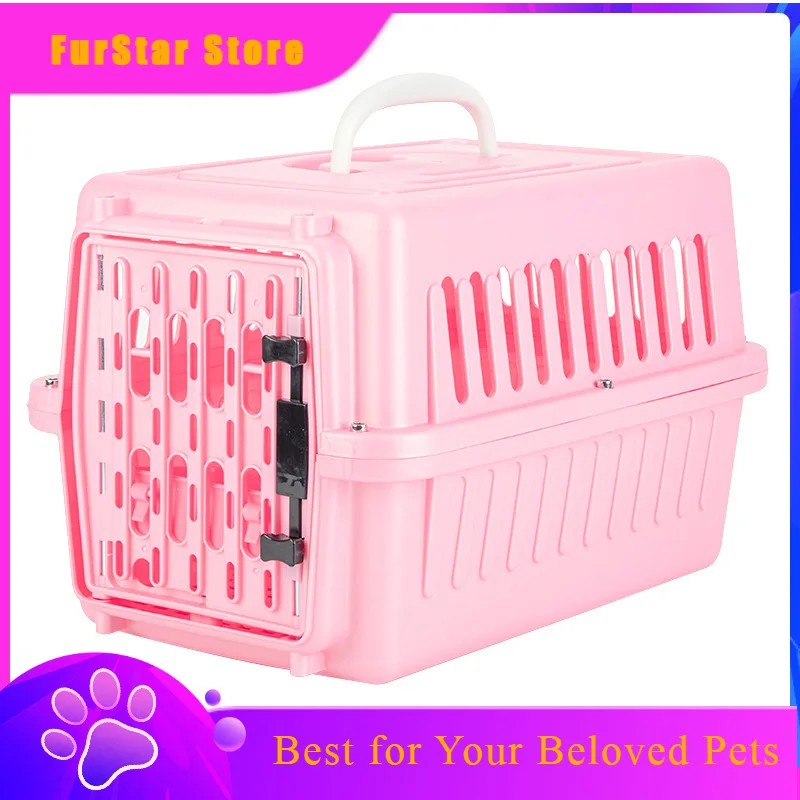 FurStarPet Air Check-in Box, Cat Small Car Cage, Kitten Milk Dog Takeaway Transport Cage, Aircraft