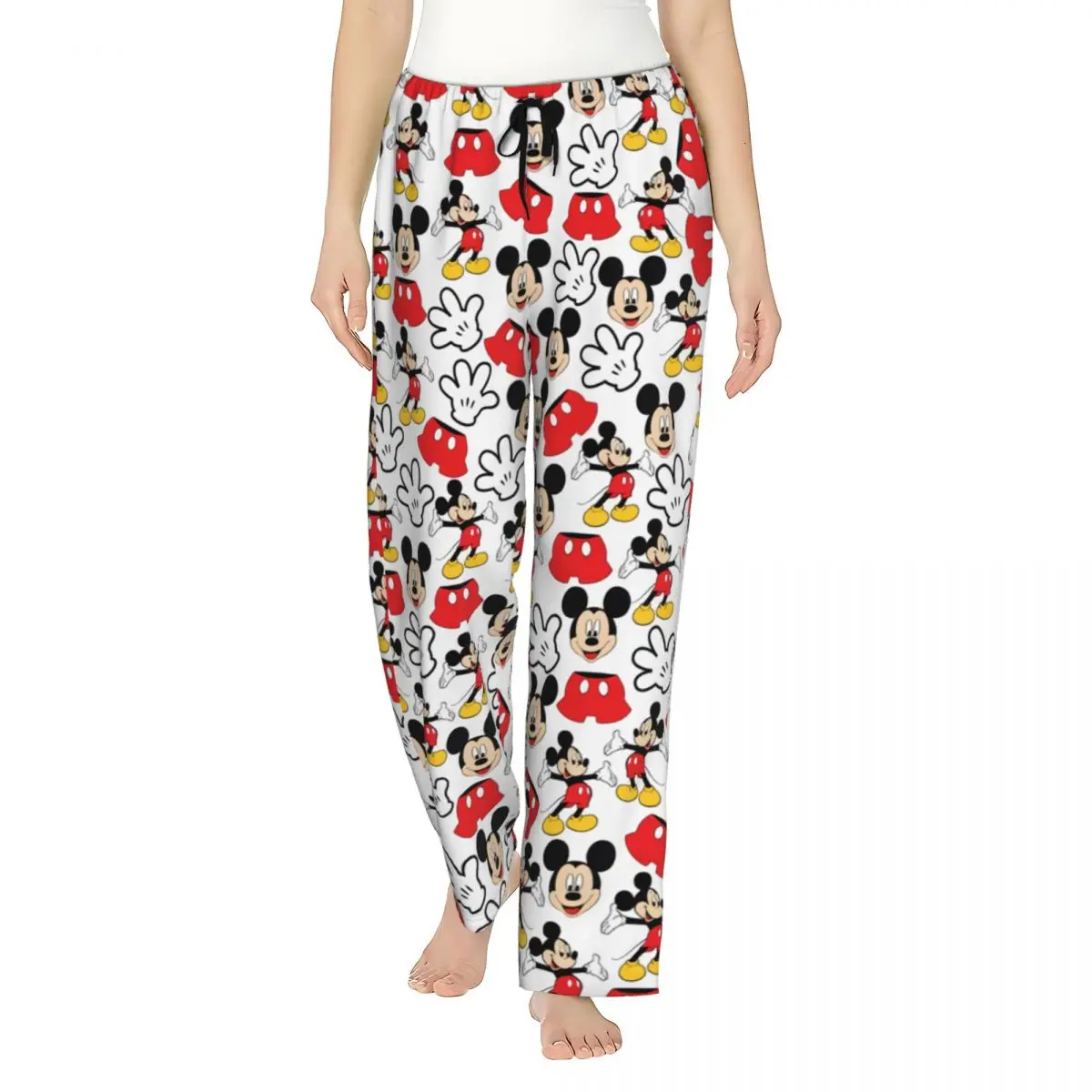 

Women Cartoon Anime Tv Mickey Mouse Pajama Pants Custom Print Sleep Sleepwear Bottoms with Pockets