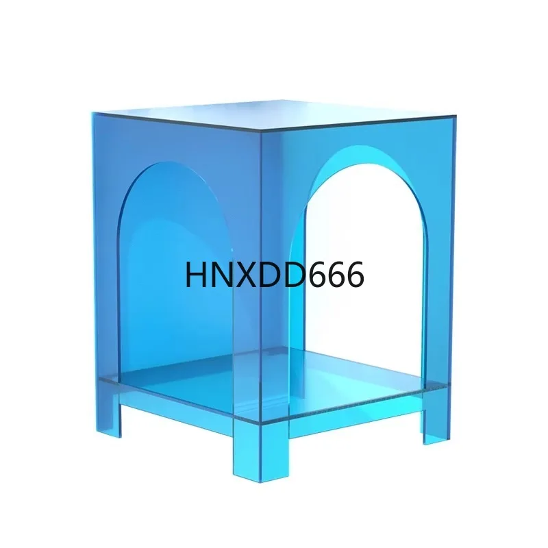 

Movable arched storage cabinet acrylic creative living room home sofa edge