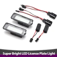 1pc 12V Car's LED License Plate Lights for VW Passat B6 CC Eos Golf 4 5 6 7 Mk7 Polo Superb Seat Leon Altea Exterior Accessories