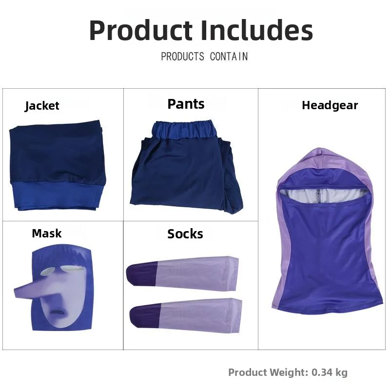 

loween Costume inside out 2 Joy Sadn Role-plang Suit Cosplay Head Special Agent Happy Sad Role-plang Clothes