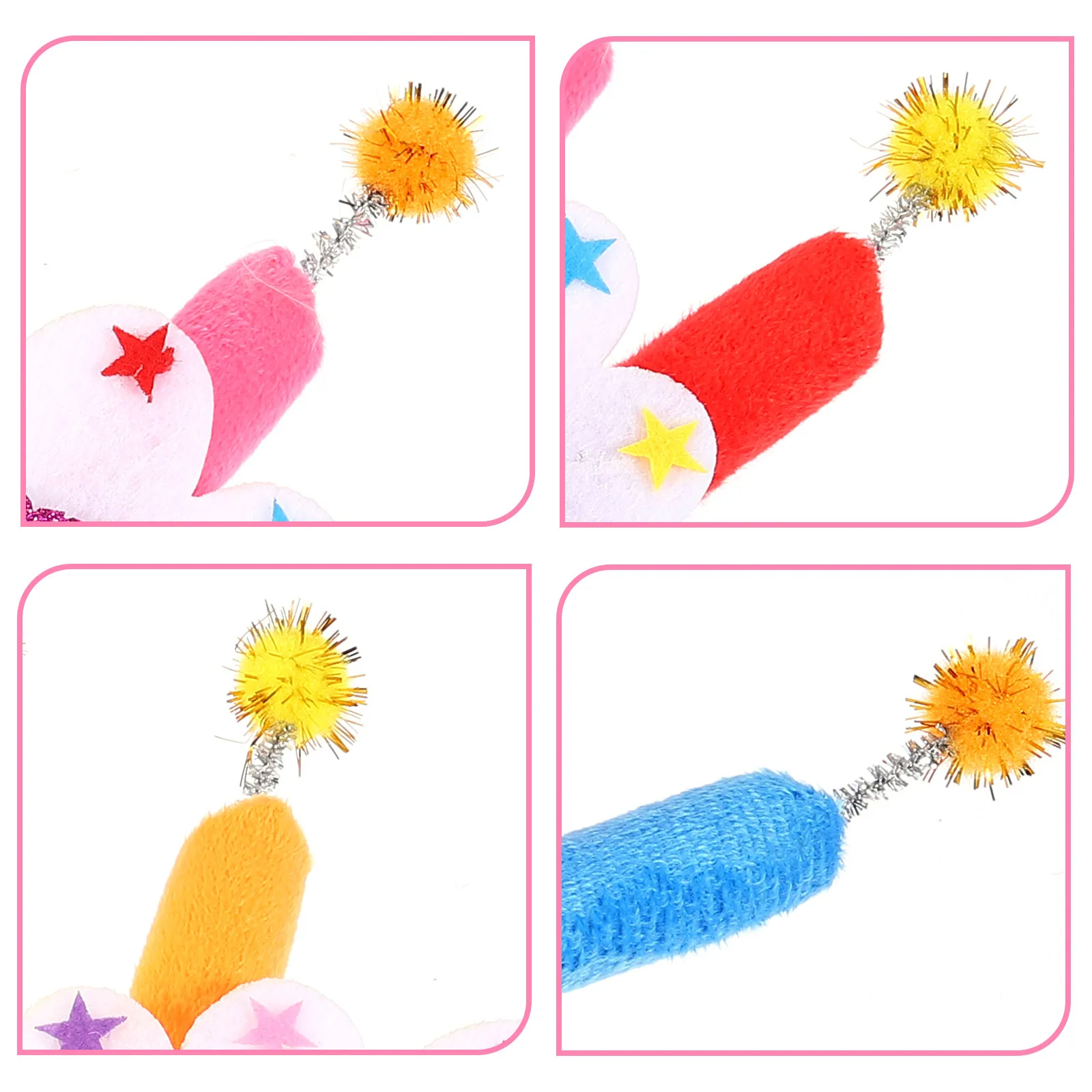 

Birthday Cake Headband Creative Cloth Hairband Party Photo Prop Hair Accessory Girls Festival Party Headband