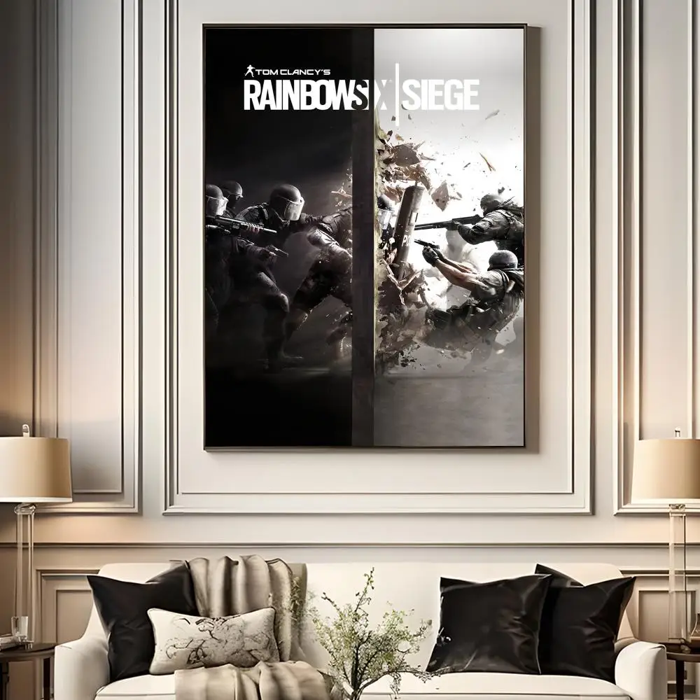 Tom C-Clancys R-Rainbow Six Siege Game Poster HD Waterproof High