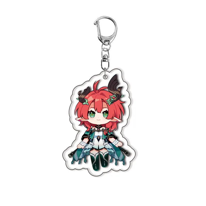 New Wuthering Waves Cartethyia Zani Phoebe  Keychain Cartoon Anime Pendant Keyring Backpack Jewelry Friend Cute Gift