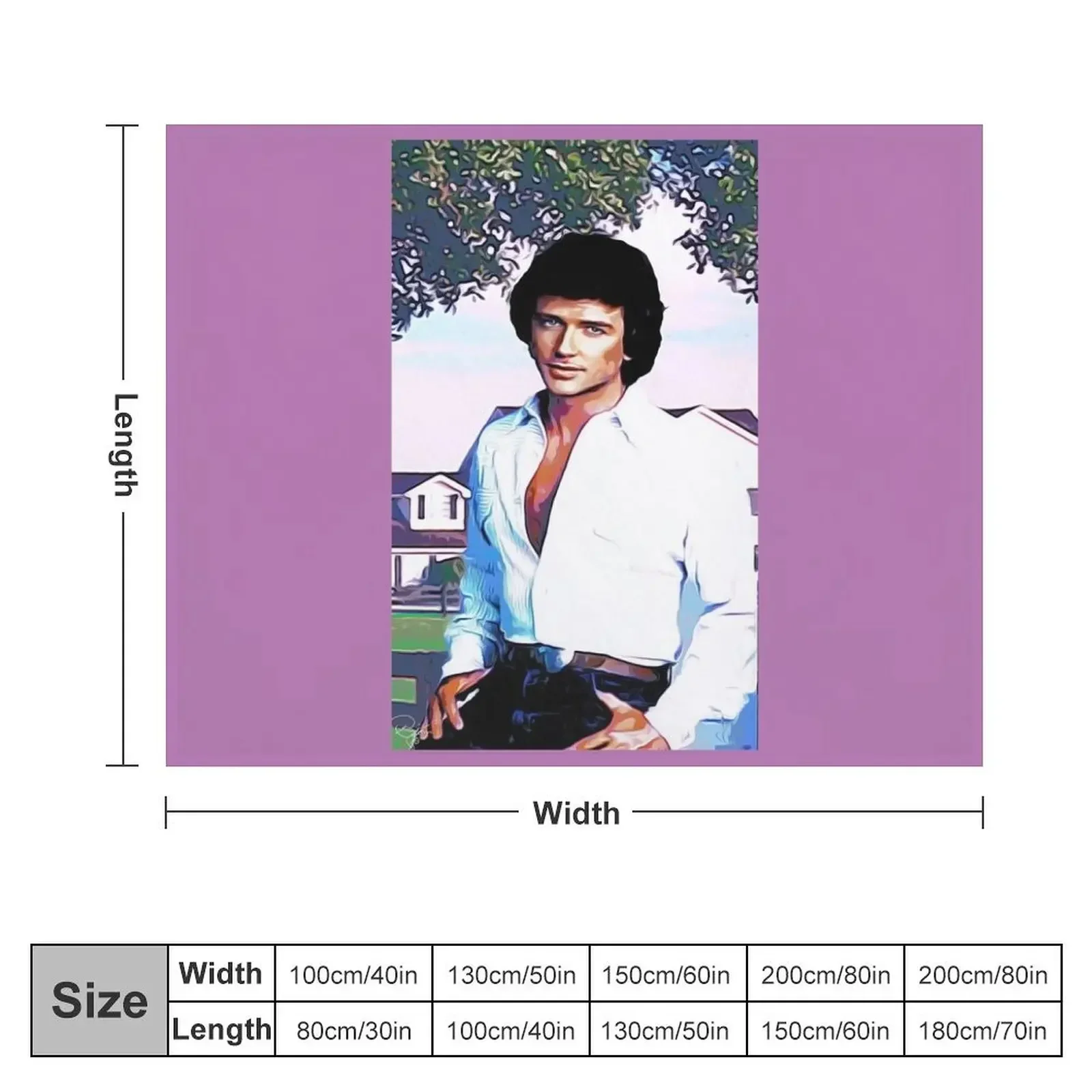 BOBBY EWING - DALLAS Throw Blanket Winter beds Hairy Sleeping Bag Sofa Quilt Blankets