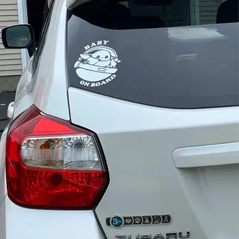 Samolepky na auto s motivem Baby Yody, roztomilé kreslené samolepky na okna a nárazníky, vinylové doplňky 10 nejlepší prodej Autopříslušenství Yoda - №1