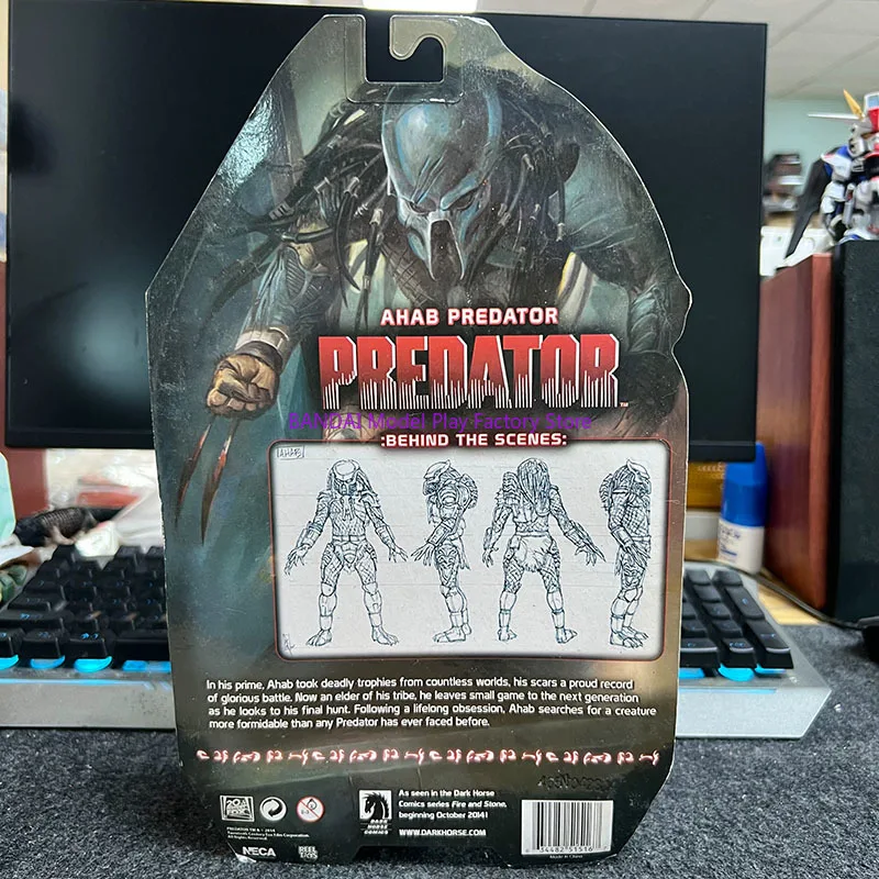 재고 있음 정품 첫 번째 에디션 네카 프레데터 아하브 프레데터 배드 블러드 한정판 7인치 액션 피규어 컬렉션 모델 장난감