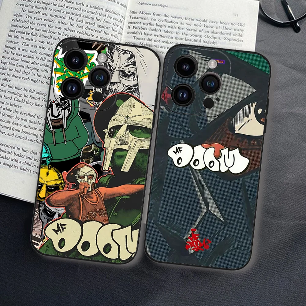 

MF DOOM Hot Rapper Phone Case For iPhone 17 16 15 11 12 14 13 Pro Max Mini X XS XR 7 Plus 17E Shockproof Silicone Cover Fundas