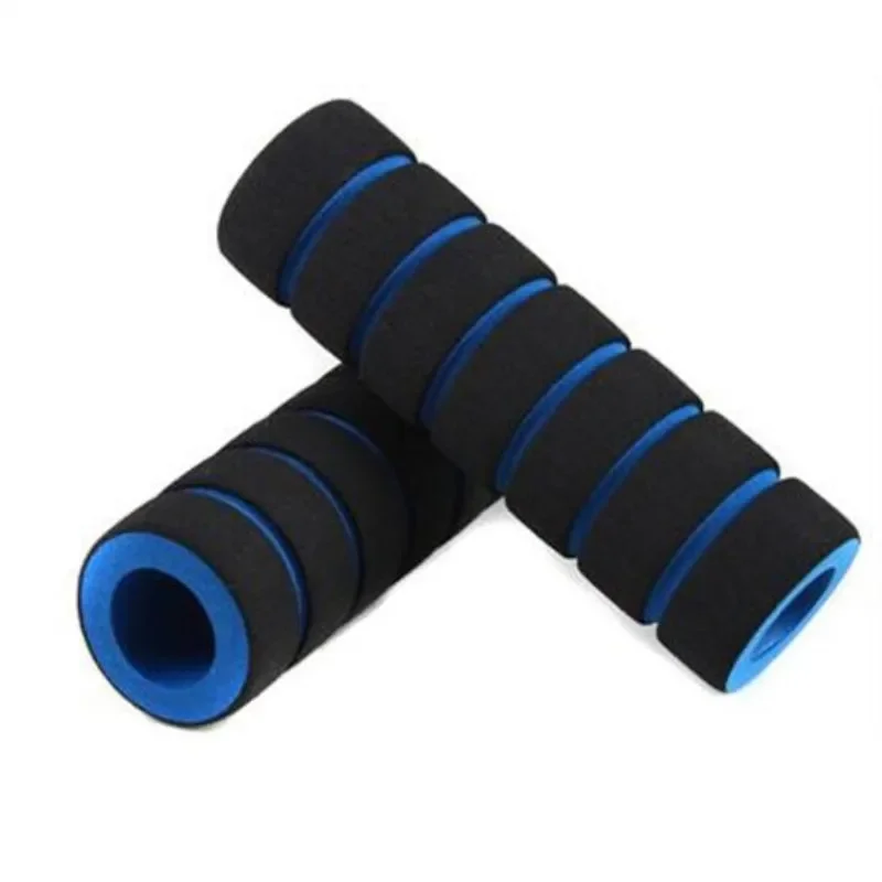 1 Pair Universal Grip Comfort Sponge Foam Handle Bar Motorcycle Dirt Bike E-bike Grip Cover Non-slip Soft Handlebar Bicycle Part image 4