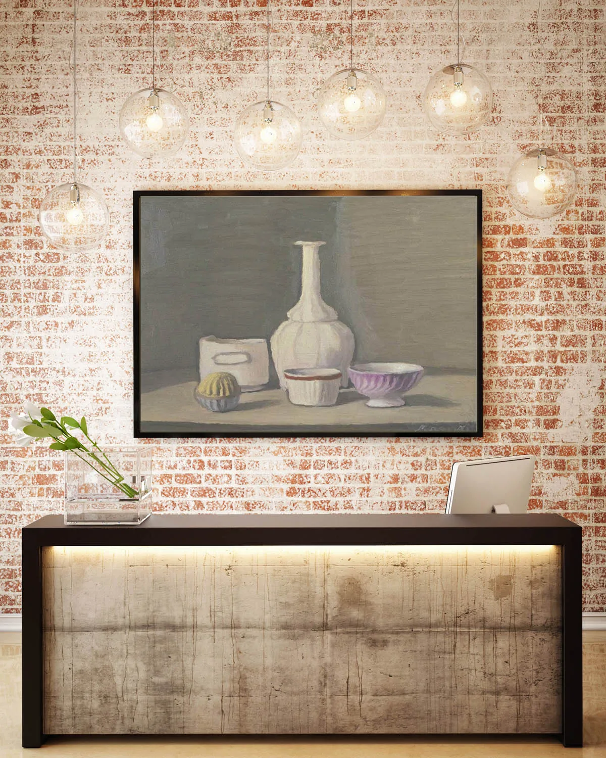 HandPainted Oil Painting Reproduction On Linen Canvas Natura Morta Still Life By Giorgio Morandi Muted Tone Wall Art Home GM018
