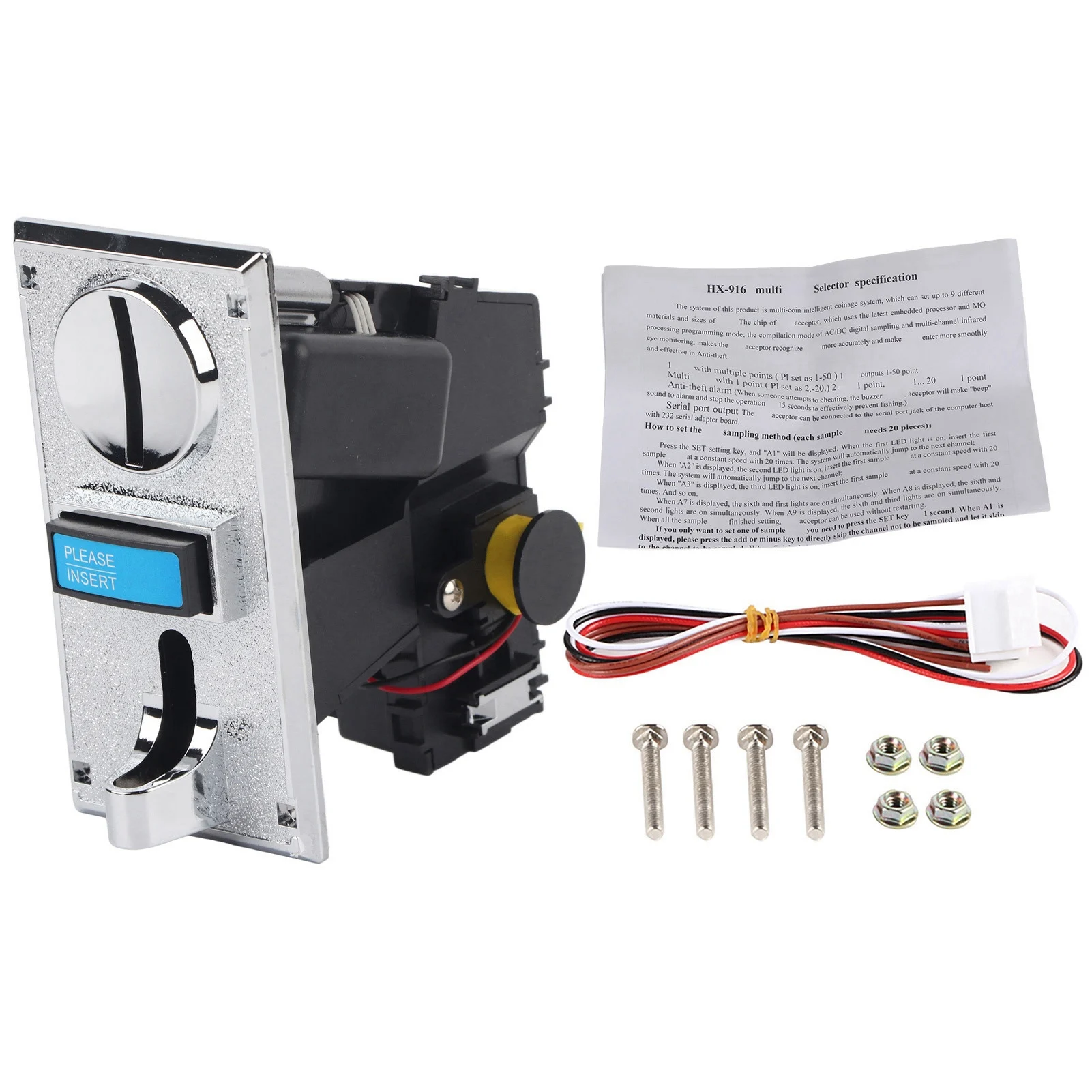 Multi  Acceptor Multi  Acceptor Selector Slot for Game Mechanism Vending Machine  Acceptor