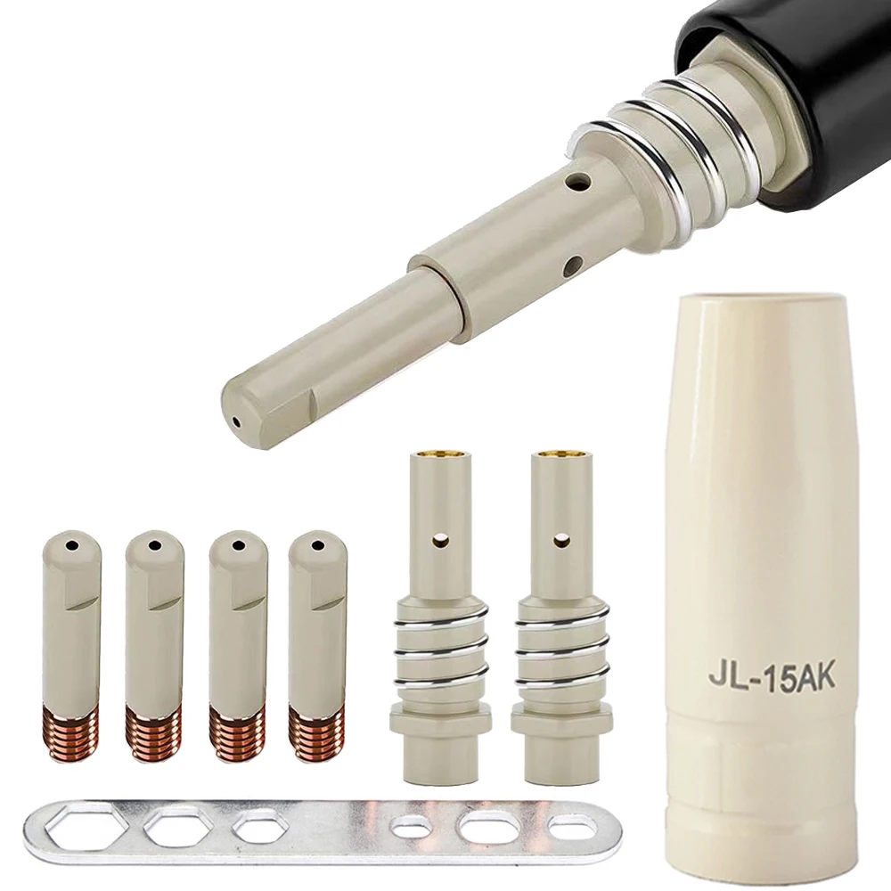 MB-15AK New Coating Protection Anti-stick Gas Nozzle Holder Contact Tips 0.8/1.0/1.2mm Mig Welding Accessoriess