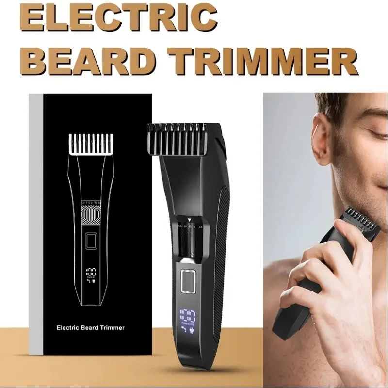 The Beard Men's Beard Trimmer, 20 Length Adjustable Blade Wheel Cordless Waterproof Wet/Dry Clipper, Body Trimmer for Manscaping