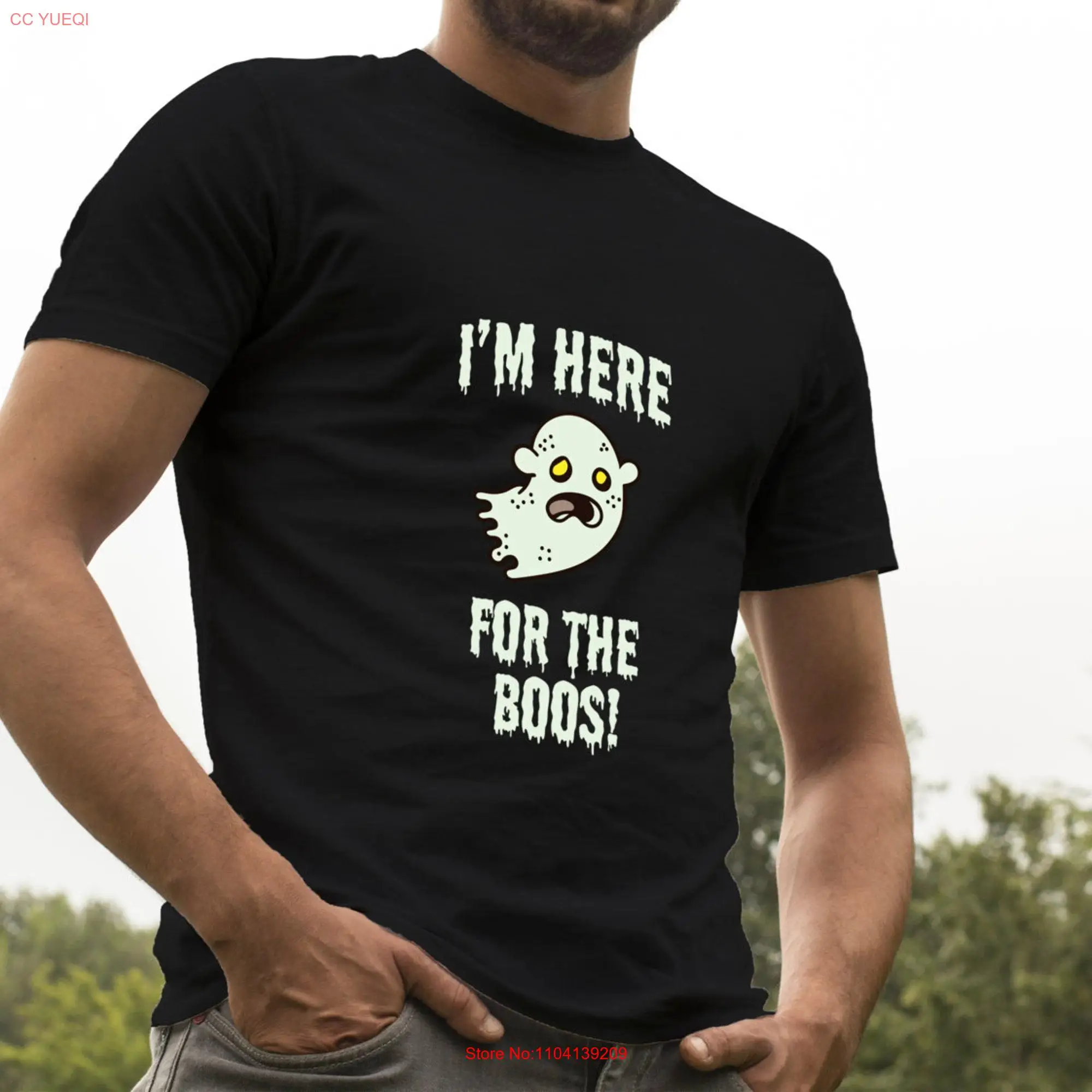 Here for the BOOS Halloween T Shirt Drink costume Booze Funny shirts trick or treat ideas long or short sleeves