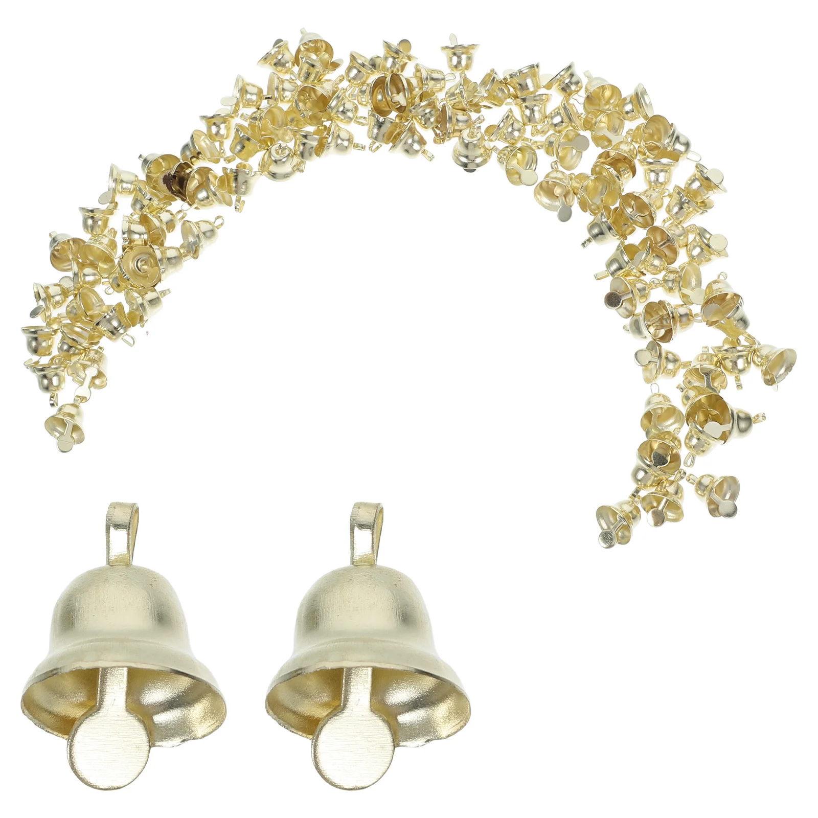 

100Pcs Bells Christmas Tree Decorative Hanging Pendants DIY Wind Chime Accessories Party Ornaments Festive Decor