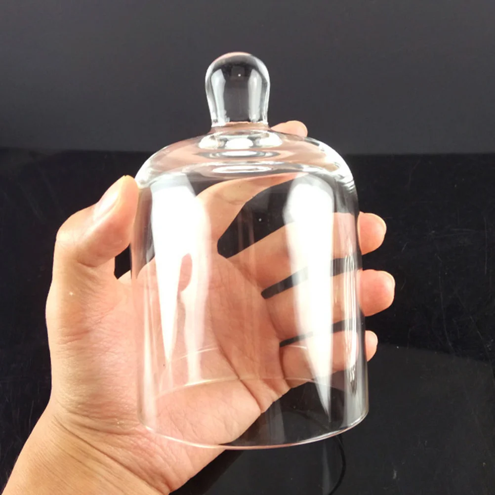 

2Sets Decorative Glass Holder Bell Jar Candlestick Romantic Wedding Party Festival Home Cup Ornament