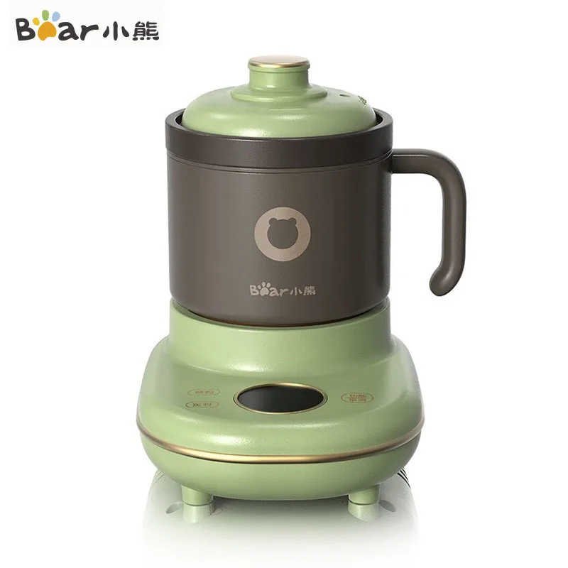 

Bear Electric Stew Cup 400ML Portable Electric Cooker High Quality High Temperature Porcelain Material Stew Pot Home Appliances