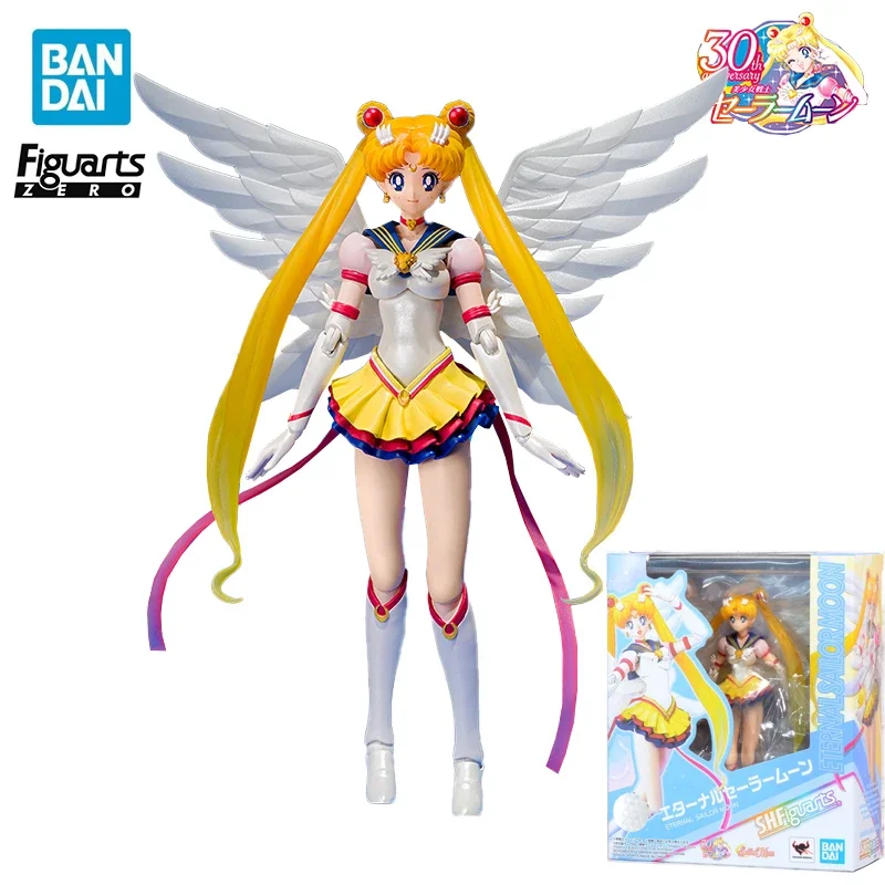 

BANDAI 2024 In Stock Original SHF S.H.Figuarts Sailor Moon Anime Figure Dolls 13.5Cm Pvc Action Figurine Model Toys Gift