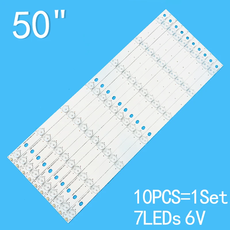 LED Strip For JS-LB-D-JP50S8-071CBAC  LED50C380 LEDTV E50D8100 V500HJ1-PE8 PE130806A PC62926B T500HVN01.0