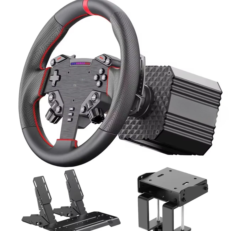 Full set of direct drive racing emulator, game steering wheel, Euro truck emulator 2 peripherals support PC