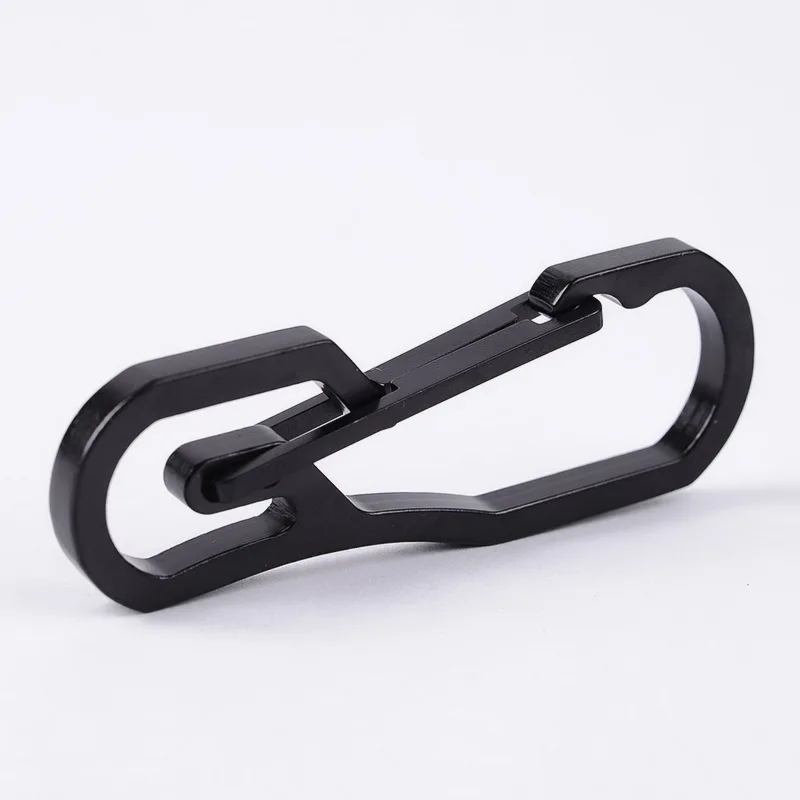 Durable 8-Shape Titanium Carabiner Clip – Multipurpose Keychain Holder for Camping Hiking, Lightweight Anti-Rust Outdoor Tool