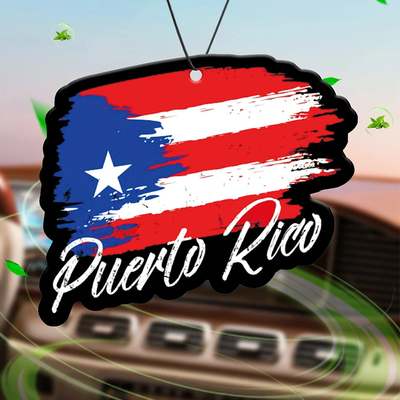 Puerto Rico Flag Intercontinental Hotel (Hotel Scent) Neutral Car Perfume and Non-Toxic Air Freshener |   Natural Essential Oils and Aromatherapy Scent Tablets (Noroili/Grapefruit/Cedar) |   Hanging Type and Dual-Purpose with Vent Clip |   Long-Lasting Fragrance for 60-90 Days |   Deodorize and Purify the Air |   Suitable for Use in Cars, Homes, Wardrobes, and Bathrooms. |   Cartoon Animation Design |   Same Fragrance as the One Sold in the Store |   Create