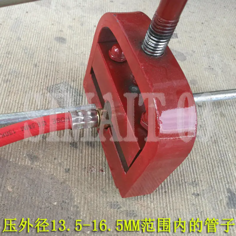 Portable Hydraulic Hose Crimping Machine, for Agricultural High Pressure Hose, Stainless Steel & Brass Fitting Tool