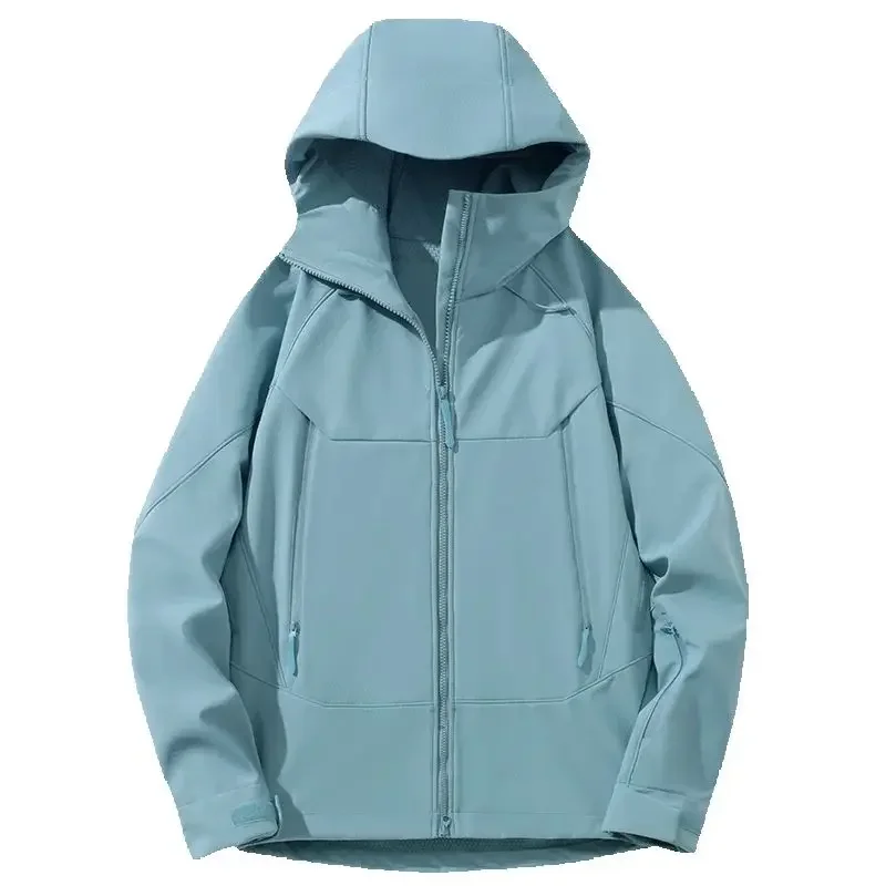 

2025.New Unisex Hiking Climbing Trekking Outdoor Raincoat Men's Women's Windbreaker Waterproof Warm Soft Fleece Jacket