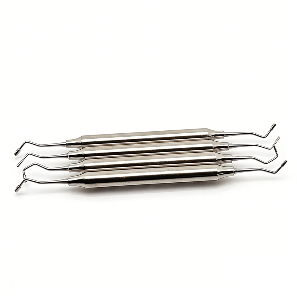 4Pcs Set Professional Dental Bone Graft Filling Instrument Kit Bone Powder Delivery Device & Burnisher Plugger - view 6
