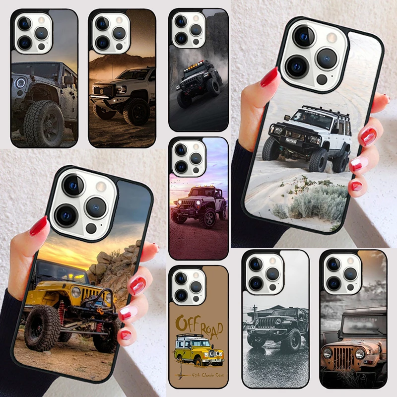 オフロードカーケース,iPhone 15, 16, 13, 12, 11, 14 pro max,mini,se,7, 8, 6s plus,2020用ケース