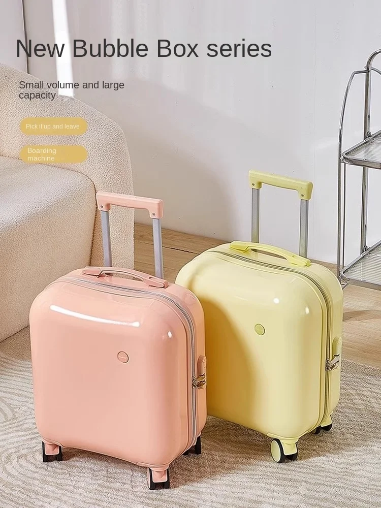 Luggage Female 18/20 inch Small Lightweight Boarding Cabin Suitcase Boys Password Mini Short Distance Trolley Case Children