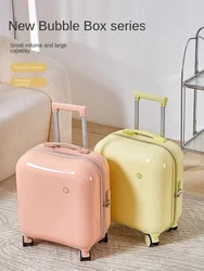 Luggage Female 18/20 inch Small Lightweight Boarding Cabin Suitcase Boys Password Mini Short Distance Trolley Case Children